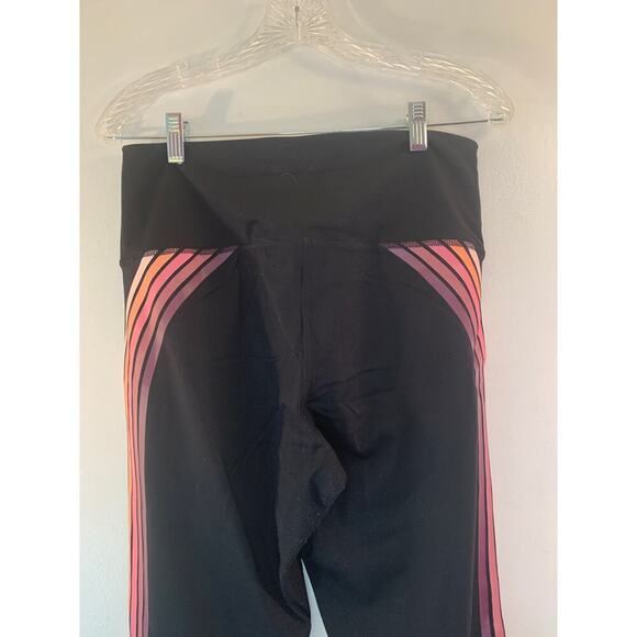 VICTORIA SPORT Women’s Black/Multicolored Stripe Leggings / Size: Small - Picture 10 of 12